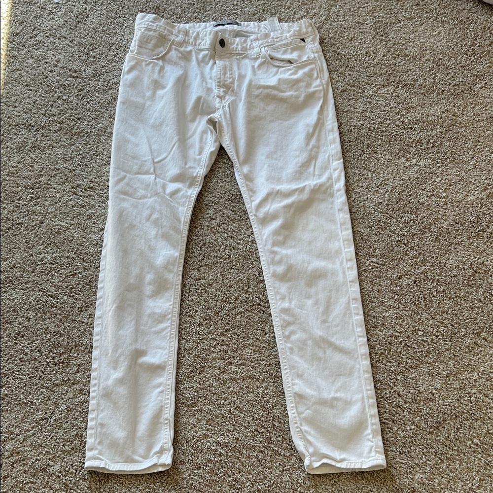 Zara Men's Slim White Jeans